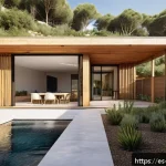 Home 19 생태 지혜와 에코 디자인 연결하기 - A modern sustainable urban building integrated harmoniously with its natural surroundings in a sunny...